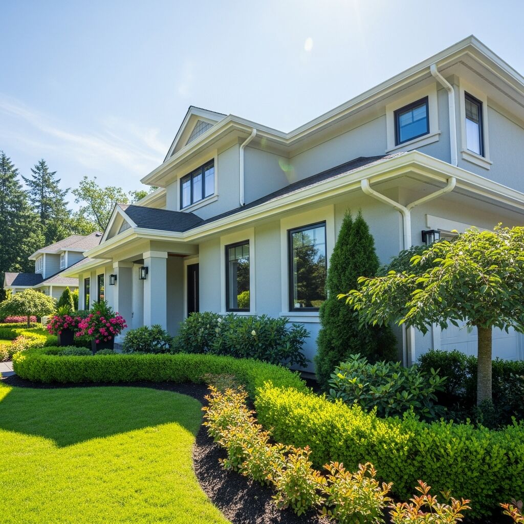 6-inch seamless gutter installation